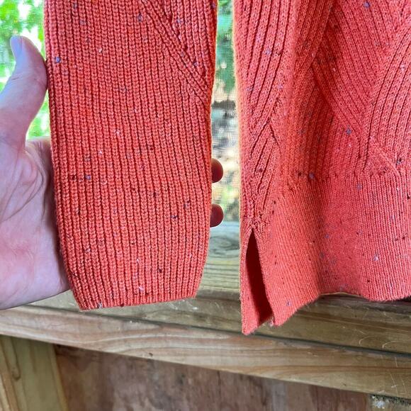 Talbots Orange Turtleneck Confetti Sweater Size XS - Picture 5 of 7